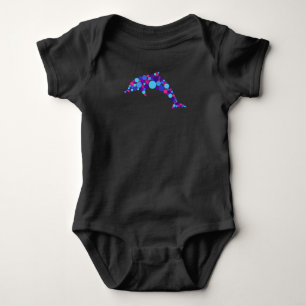 Body Dot Dauphin Colorfull animal marin Abstrait
