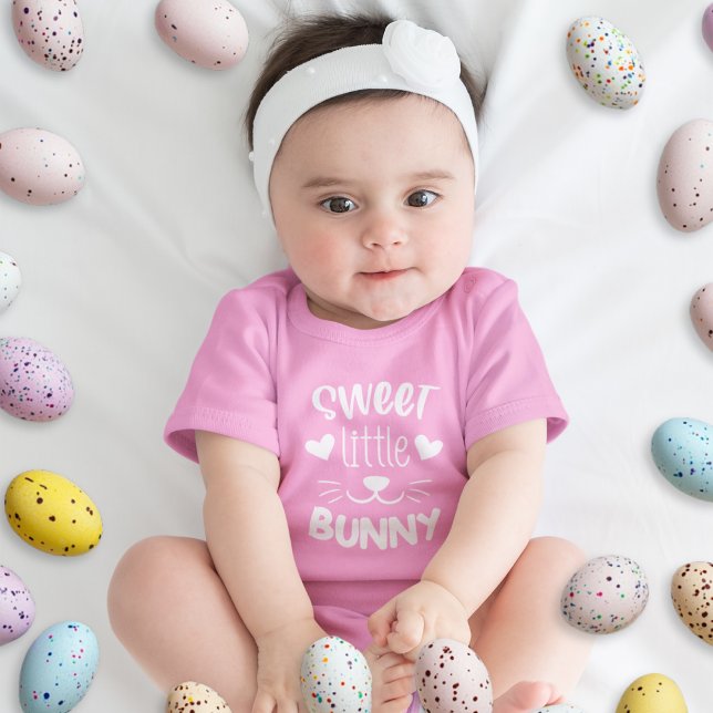 Body Doux Petit Lapin Pâques (Sweet Little Bunny Easter Baby Bodysuit)