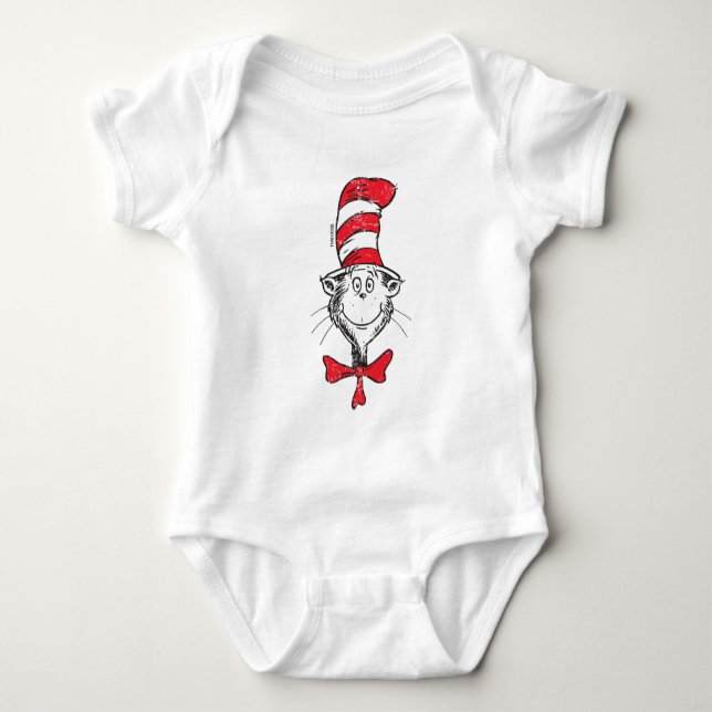Body Dr Seuss | Le chat dans la tête du Casquette - Vin (Devant)