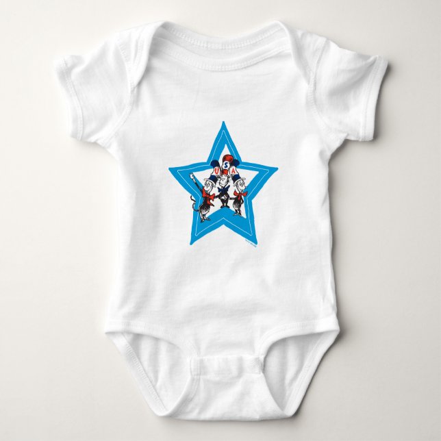 Body Dr Seuss | Little Cats USA Graphisme Casquette (Devant)