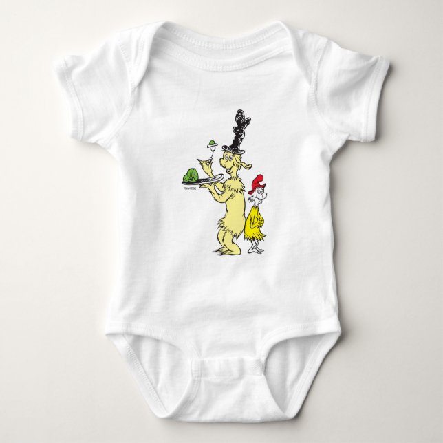 Body Dr Seuss | Oeufs verts et jambon | Ami et Sam-I-Am (Devant)