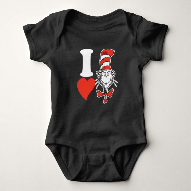 Body Dr. Seuss Valentine | Je Coeur le chat dans le Cas (Devant)