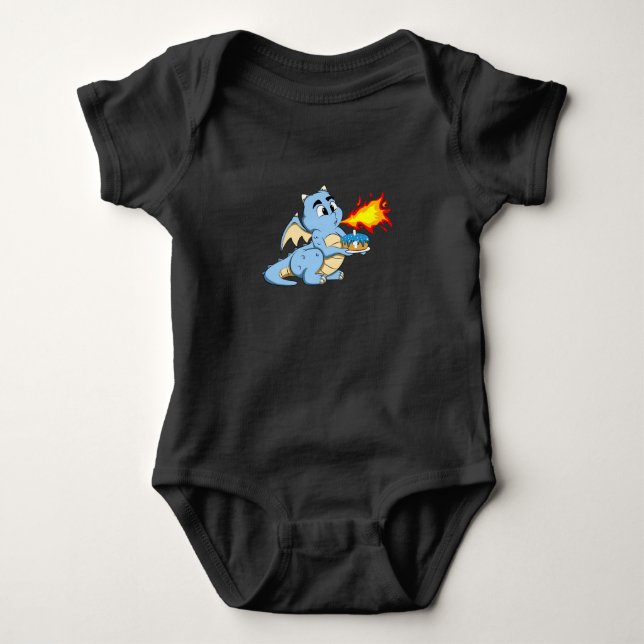 Body DRAGON ANNIVERSAIRE 1 1er Anniversaire Boy Cute Dr (Devant)