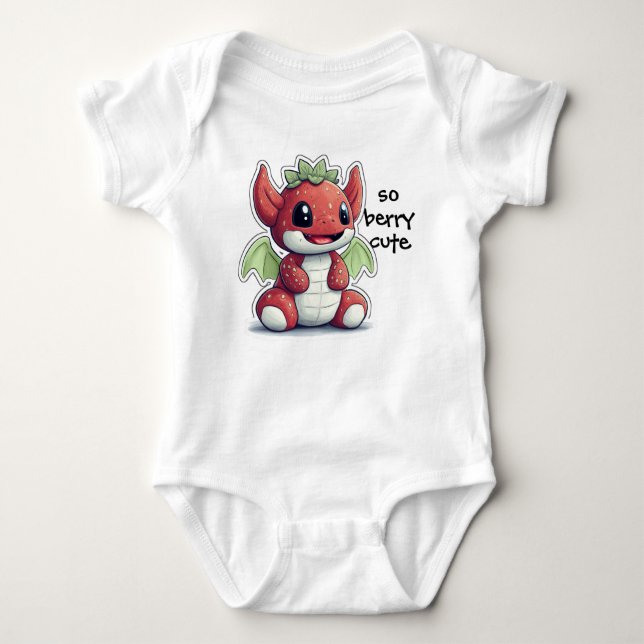 Body Dragon de fraises pour bébé (Devant)