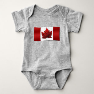 Body Drapeau Baby Canada souvenir biologique en une piè