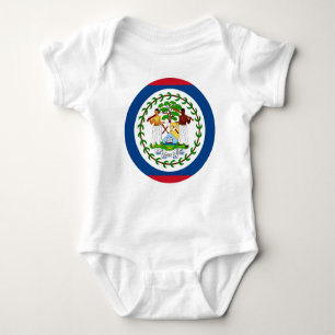 Body Drapeau Belize Bébé Jersey Bodysuit