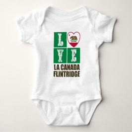 Body Drapeau de Californie Coeur La Canada Flintridge