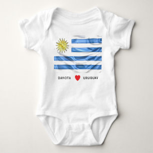 Body Drapeau de coeur de la coutume I de l'Uruguay