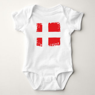 Body Drapeau du Danemark, tissu frais de bébé du danois
