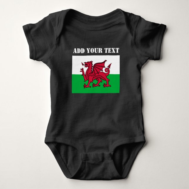 Body Drapeau gallois Dragon gallois Cardiff Patriotique (Devant)