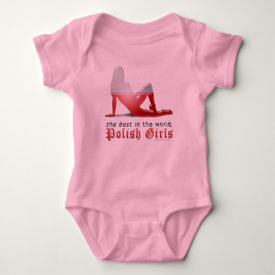 Body Drapeau Silhouette de fille polonaise