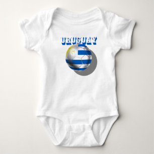 Body Drapeau uruguayen de l'amour du football de