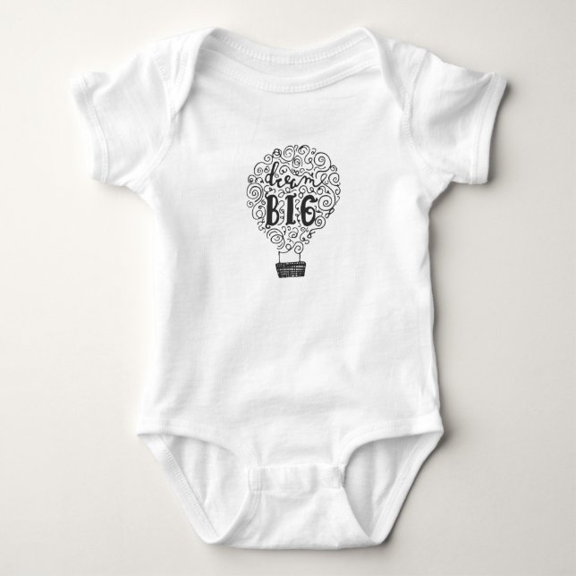Body "Dream Big" Balloon Design Bodysuit bébé 0-24 M (Devant)