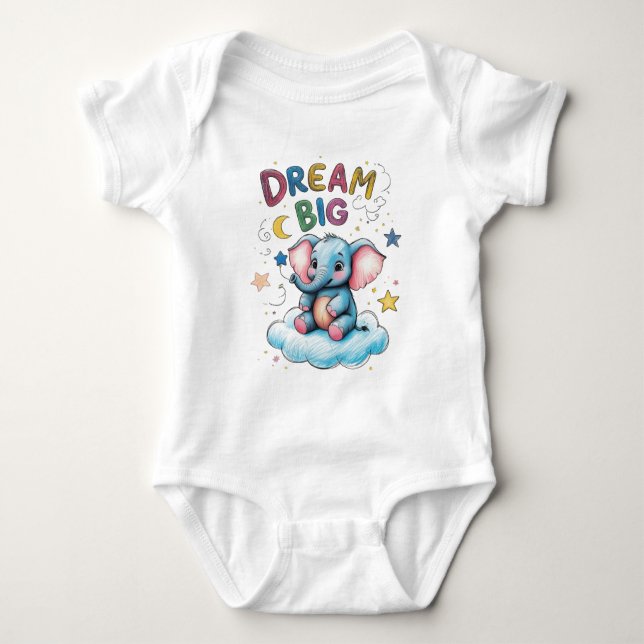 Body Dream Big Elephant Baby Outfit (Devant)