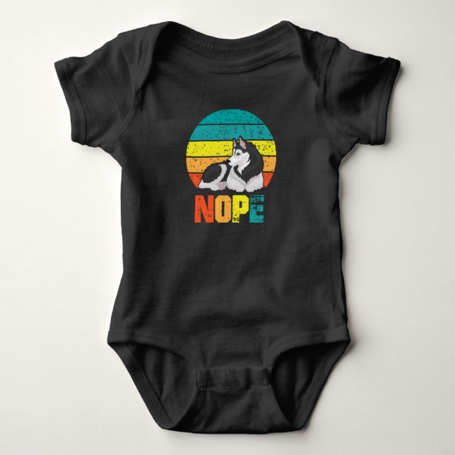 Body Drôle Chien Stubborn Husky Lazy Puppy (Devant)