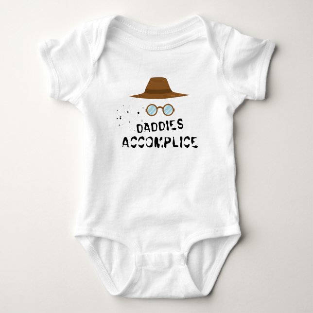 Body Drôle de dire vêtements bébé, crime détective bébé (Devant)