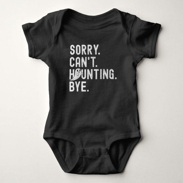 Body Drôle Fantôme Hantage Rétro Halloween (Devant)