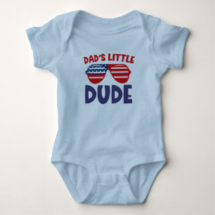 Body Drôle papa's Little Dude Tee, Drôle T-shirt Toddle