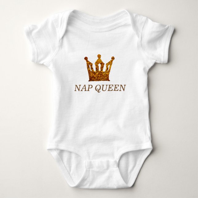Body Drôle Queen Baby Jersey Bodysuit (Devant)