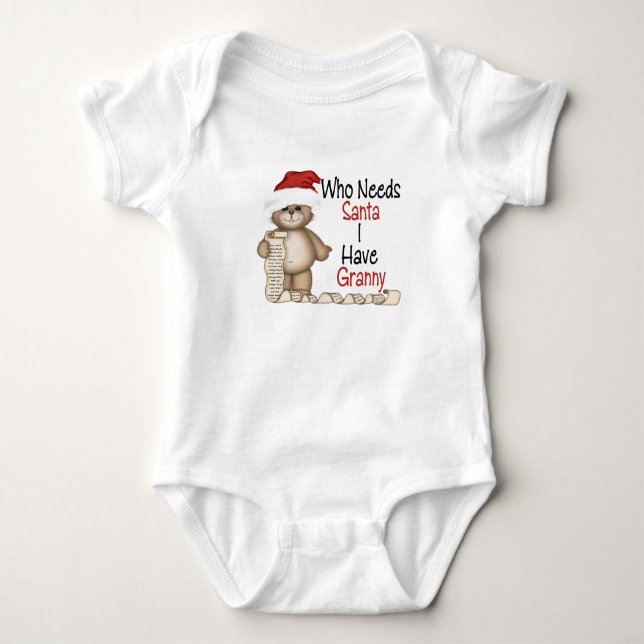 Body Drôle qui a besoin de mamie de Père Noël (Devant)