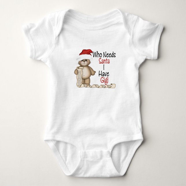 Body Drôle qui a besoin de Père Noël Gigi (Devant)