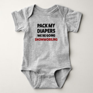 Body Drôle Snowmobile Jersey Bodysuit pour bébé