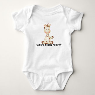 Body Drôle, tu paries girafe, je suis mignon