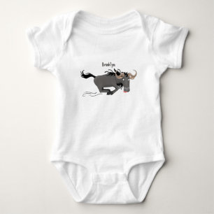 Body Drôle wildebeest tourner dessin animé illustration