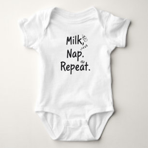 Body Du lait. Nap. Recommencer. - Drôle Bodysuit bébé