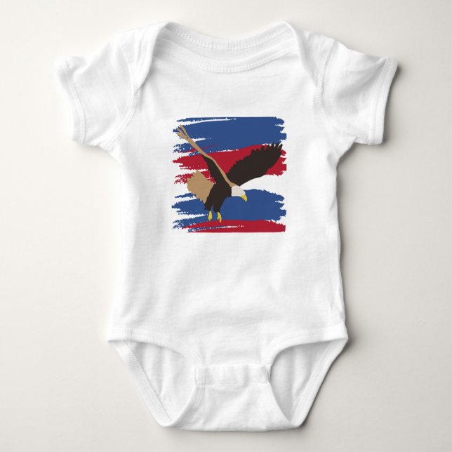 Body Eagle Bird USA Patriotic American Flag (Devant)