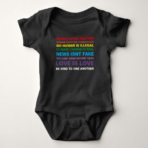 Body égalité des vies noires fierté chemise bébé