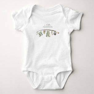 Body Élégante Baby Shower Petit Pêcheur Aquarelle