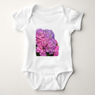 Body Elégante florales violettes roses hydrangées