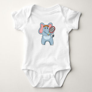 Body Elephant au Tennis avec raquette de tennis