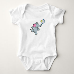 Body Elephant au Tennis avec raquette de tennis