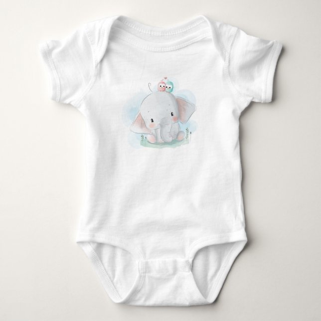 Body Eléphant Bébé mignon (Devant)