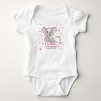 Eléphant bébé mignon avec oreilles roses statistiq