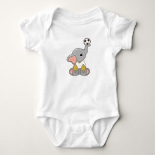 Body Elephant comme joueur de football avec balle de fo