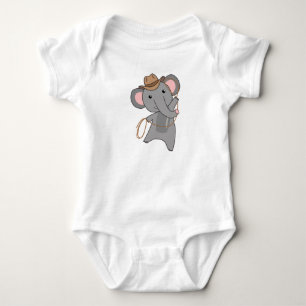 Body Éléphant Cow-boy Éléphant Safari Lasso Western