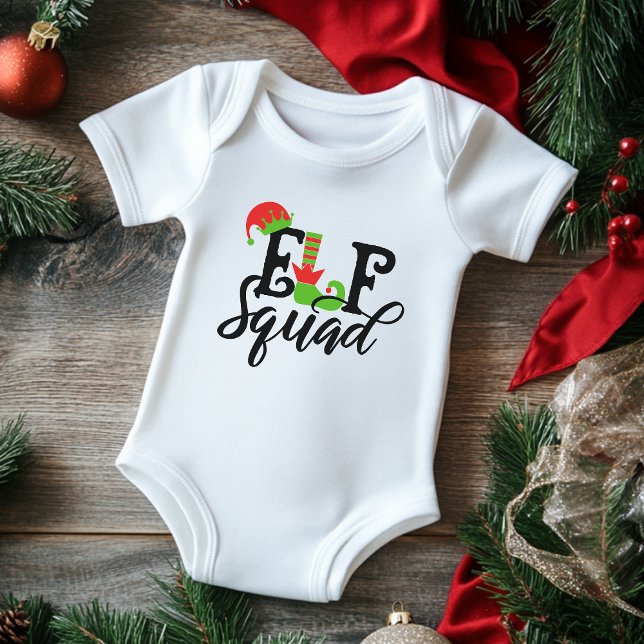Body Elf Squad Typographie moderne Noël (Créateur téléchargé)