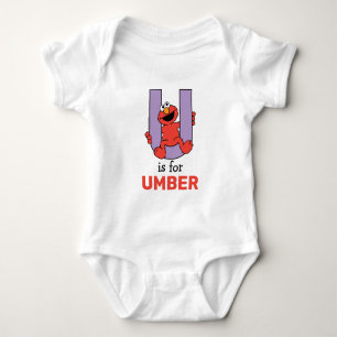 Body Elmo Alphabet   U Violet