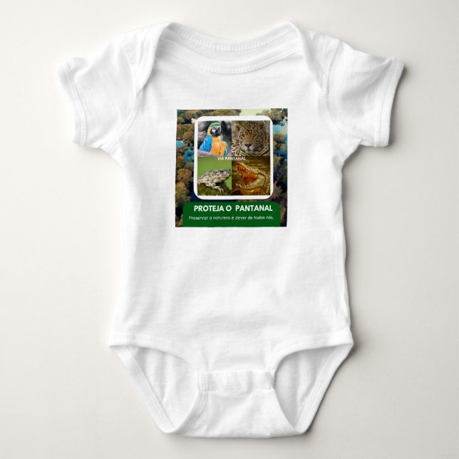 Body em Jersey para Bebês Pantanal Baby Strampler (Vorderseite)