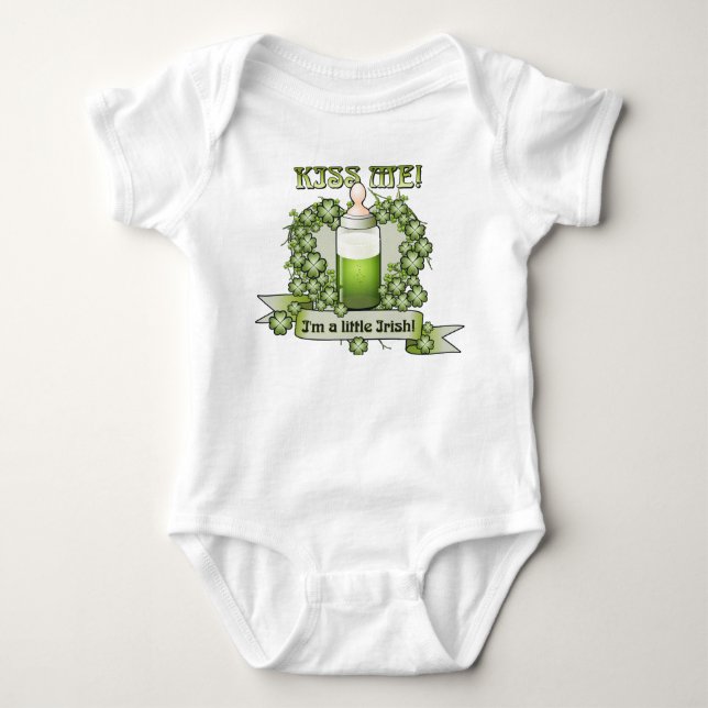 Body Embrassez-moi Im un petit T-shirt irlandais de (Devant)