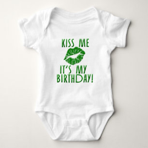 Body Embrassez-moi que c'est mon anniversaire en vert