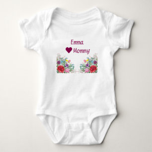 Body Emma Hearts aime les fleurs des jumeaux de mammy T