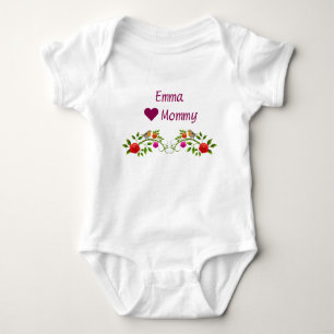 Body Emma Hearts Aime Maman Twins Fleurs Oiseaux