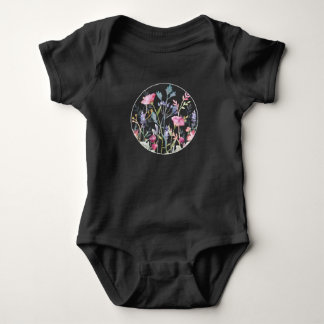 Body en jersey fin pour bébé à motif de fleurs sau