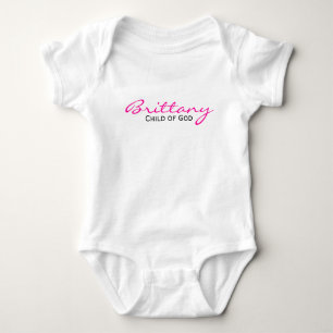 Body Enfant de Dieu personnalisé Baptême Creeper