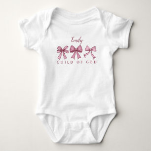 Body Enfant de Dieu Vaches roses Coquette Nom du Baby s