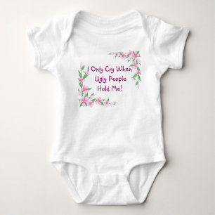 Body Enfant en bas âge drôle Onsie/fleurs de T-shirt